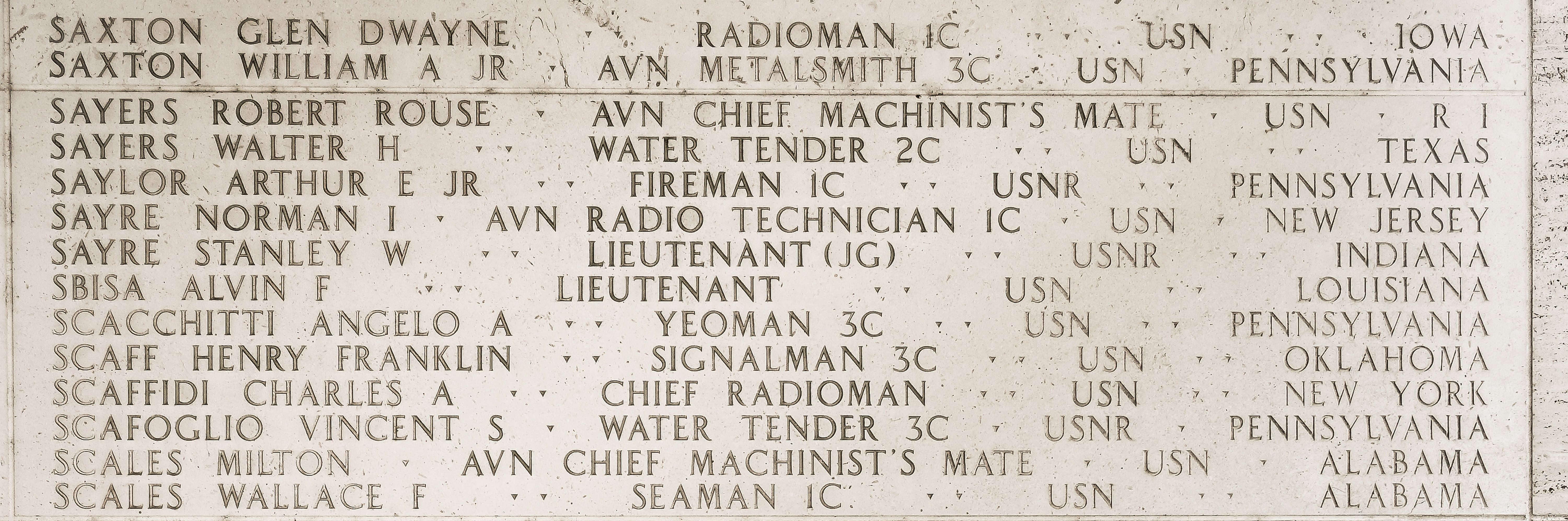 Charles A. Scaffidi, Chief Radioman